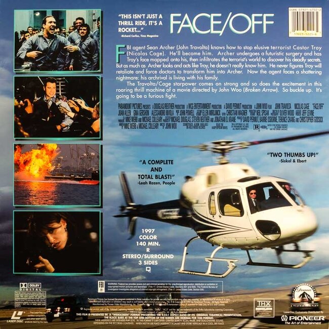Face/Off (1997) CLV THX Laserdisc