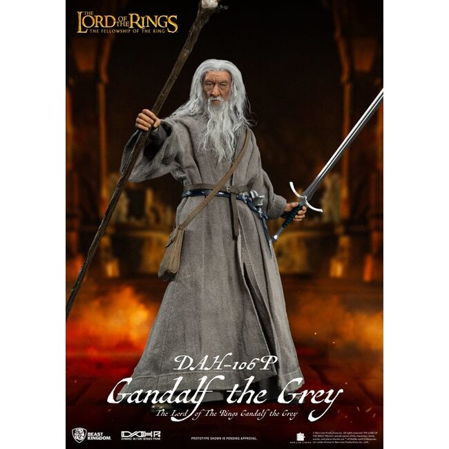 Herr der Ringe Dynamic 8ction Heroes Actionfigur 1/9 Gandalf der Graue 21 cm