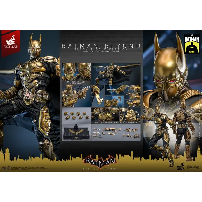 Batman: Arkham Knight Videogame Masterpiece Actionfigur 1/6 Batman Beyond (Schwarz-Gold-Version) 32 cm