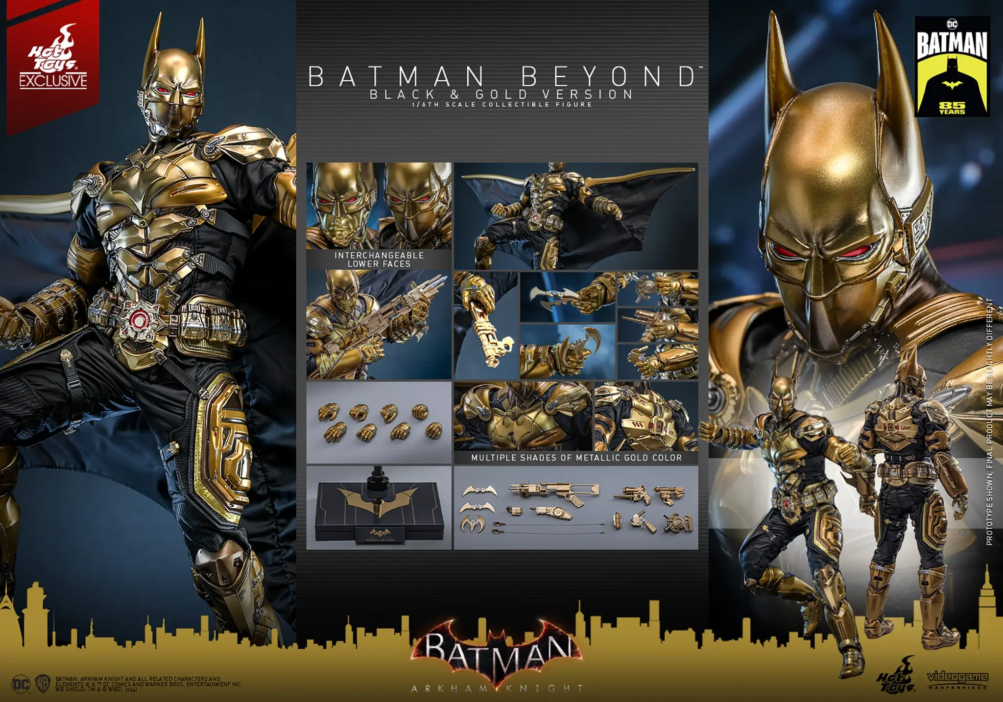Batman Arkham Knight Batman New Armour Batman: Arkham Knight Videogame  Masterpiece Action Figure 1/6