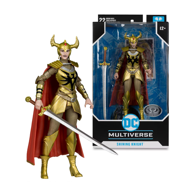 McFarlane Toys DC Multiverse Shining Knight (Sieben Soldaten des Sieges) Platin-Edition 18 cm