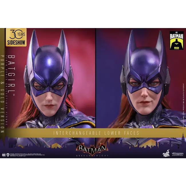 Batman Arkham Knight Videogame Masterpiece Action Figure 1/6 Batgirl (Purple and Gold Version) Exclusive 30 cm