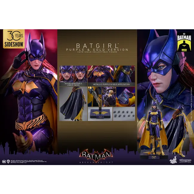 Batman Arkham Knight Videogame Masterpiece Actionfigur 1/6 Batgirl (Lila und Gold Version) Exklusiv 30 cm