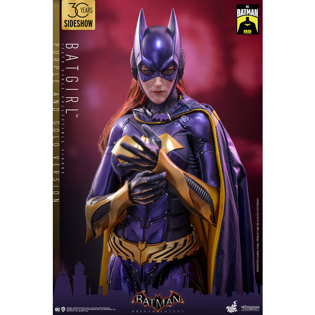 Batman Arkham Knight Videogame Masterpiece Action Figure 1/6 Batgirl (Purple and Gold Version) Exclusive 30 cm