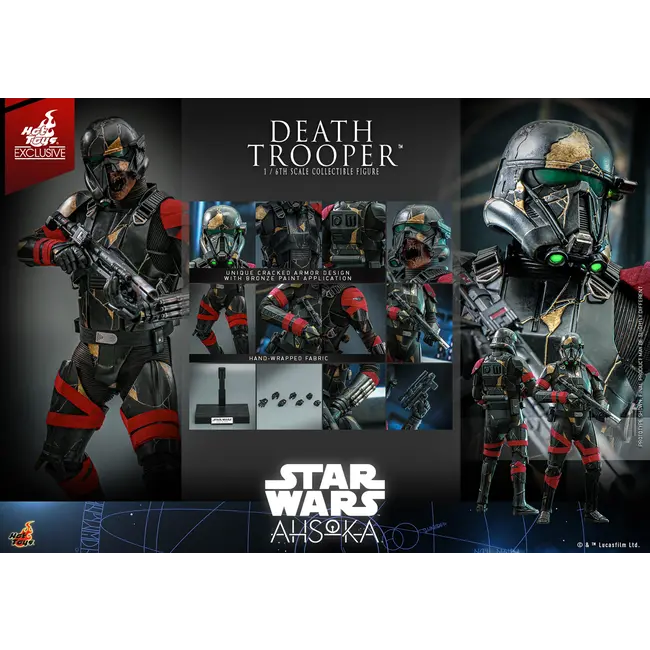 Star Wars: Ahsoka Television Masterpiece Actionfigur 1/6 Death Trooper Hot Toys Exklusiv 31 cm