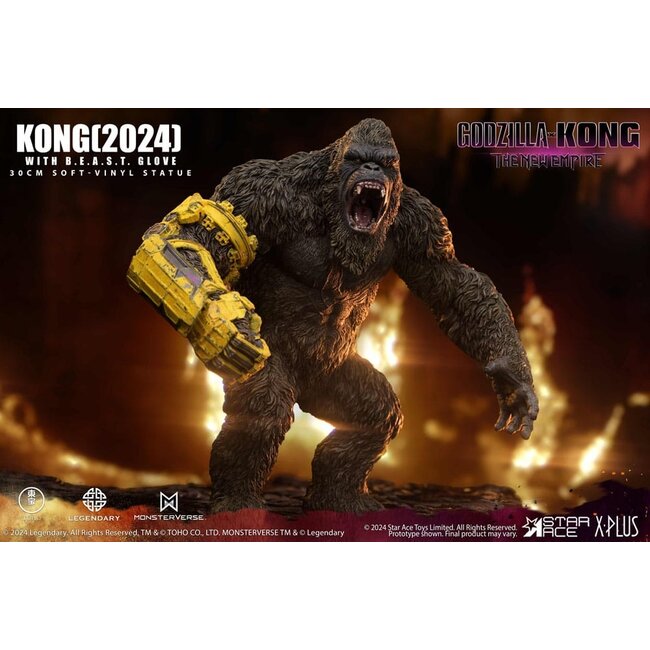 Godzilla vs. Kong: Das neue Imperium Soft Vinyl Statue Kong mit BEAST-Handschuh 30 cm
