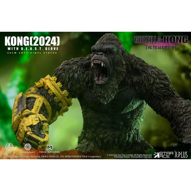 Godzilla vs. Kong: The New Empire Soft Vinyl Statue Kong with B.E.A.S.T. Glove 30 cm