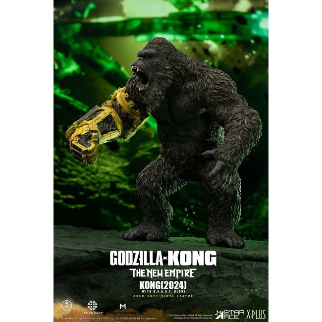 Godzilla vs. Kong: Das neue Imperium Soft Vinyl Statue Kong mit BEAST-Handschuh 30 cm
