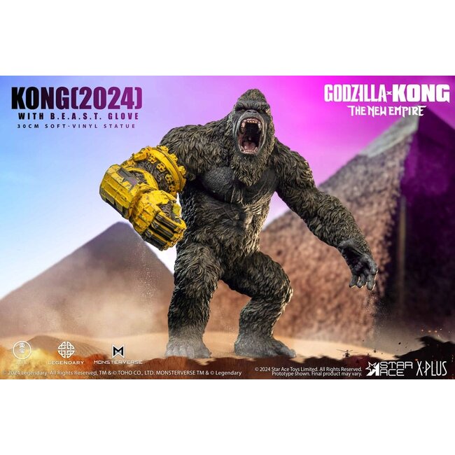 Godzilla vs. Kong: The New Empire Soft Vinyl Statue Kong with B.E.A.S.T. Glove 30 cm