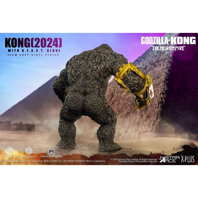 Godzilla vs. Kong: The New Empire Soft Vinyl Statue Kong with B.E.A.S.T. Glove 30 cm