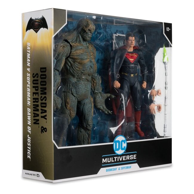 Batman gegen Superman: Dawn of Justice DC Multiverse Mega Actionfigur 2er-Set Doomsday & Superman