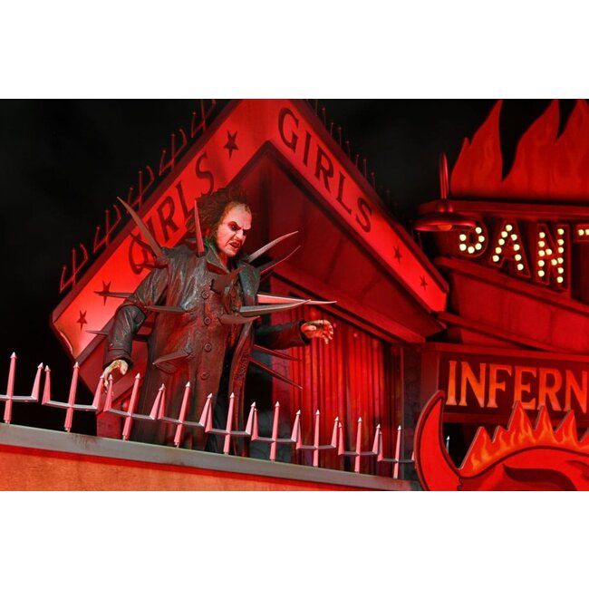 Beetlejuice (1988) Diorama Trenchcoat with Spikes Inferno Room Deluxe Set