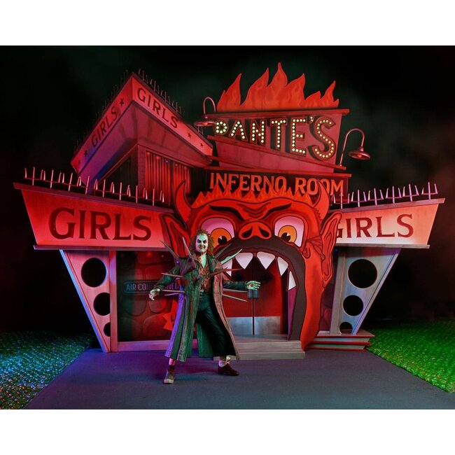 Beetlejuice (1988) Diorama Trenchcoat with Spikes Inferno Room Deluxe Set