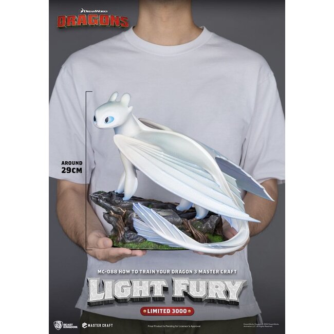 How To Train Your Dragon 3 Master Craft Statue Light Fury 29 cm