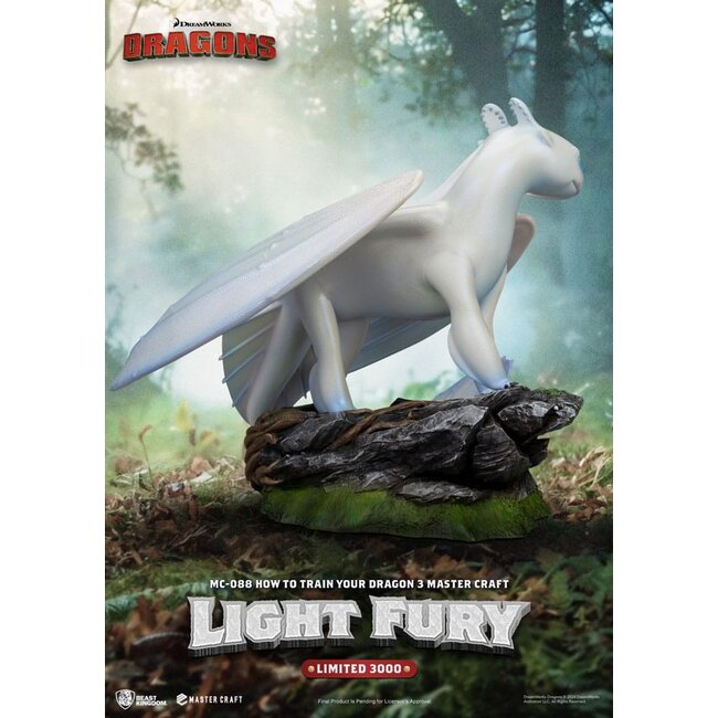 Drachenzähmen leicht gemacht 3 Master Craft Statue Light Fury 29 cm