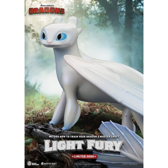 How To Train Your Dragon 3 Master Craft Statue Light Fury 29 cm