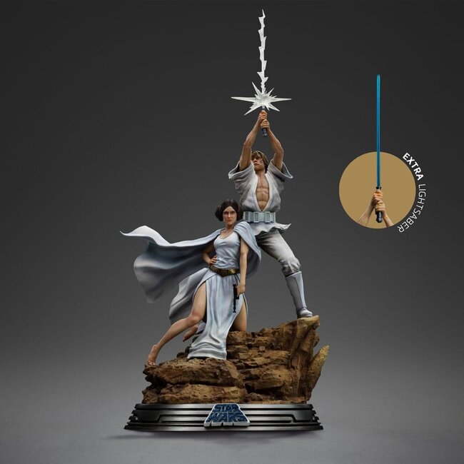 Star Wars Deluxe Art Scale Statue 1/10 Luke und Leia 41 cm