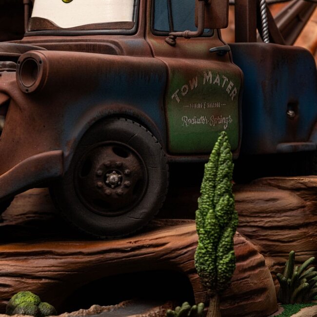 Cars Deluxe Art Scale Statue 1/10 Lightning McQueen & Tow Mater 31 cm