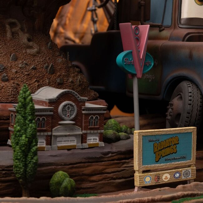 Cars Deluxe Art Scale Statue 1/10 Lightning McQueen & Tow Mater 31 cm