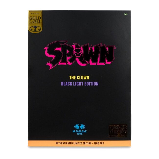 Spawn Action Figure The Clown (Black Light Edition) (Gold Label) 30 cm