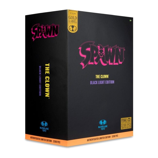 Spawn Action Figure The Clown (Black Light Edition) (Gold Label) 30 cm