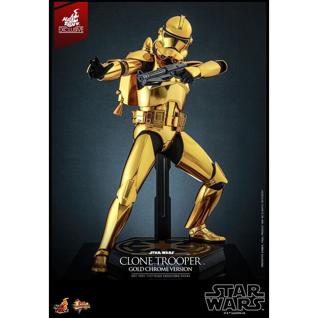 Star Wars Actionfigur 1/6 Clone Trooper (Gold Chrome Version) Exklusiv 30 cm