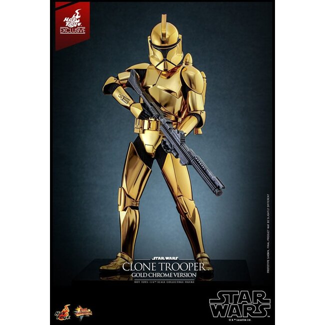 Star Wars Action Figure 1/6 Clone Trooper (Gold Chrome Version) Exclusive 30 cm