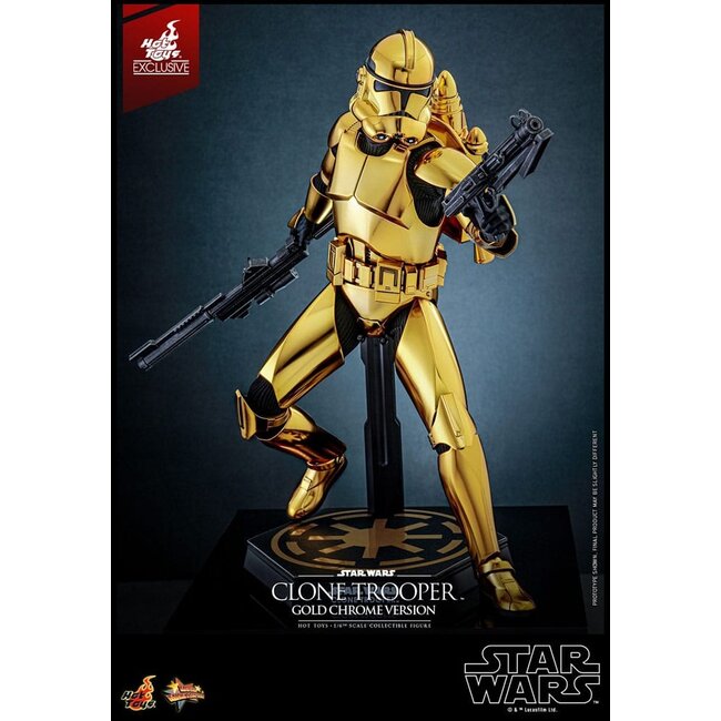 Star Wars Action Figure 1/6 Clone Trooper (Gold Chrome Version) Exclusive 30 cm