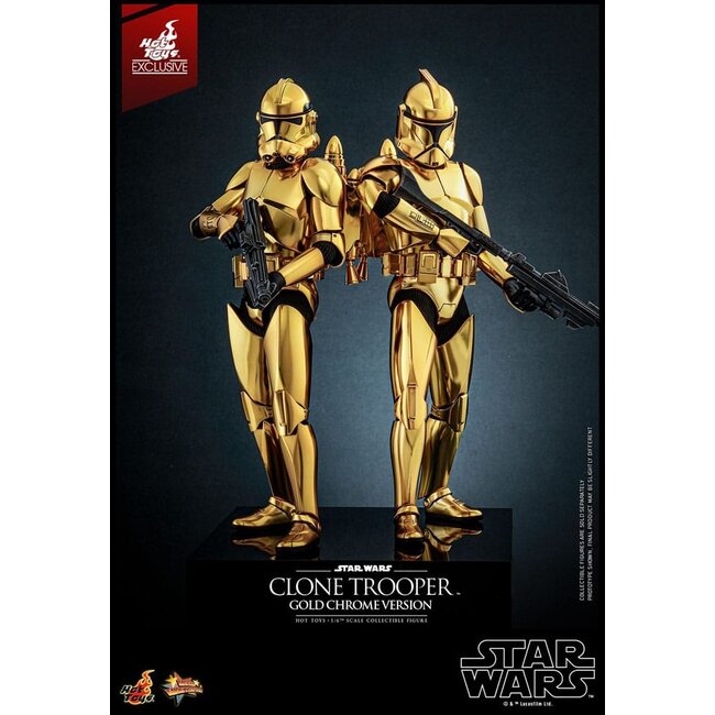 Star Wars Actionfigur 1/6 Clone Trooper (Gold Chrome Version) Exklusiv 30 cm