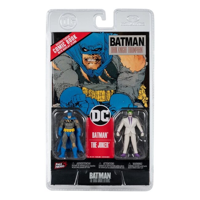 DC Direct Page Punchers Actionfigur 2er-Set Batman & Der Joker (Batman: Die Rückkehr des dunklen Ritters) 8 cm