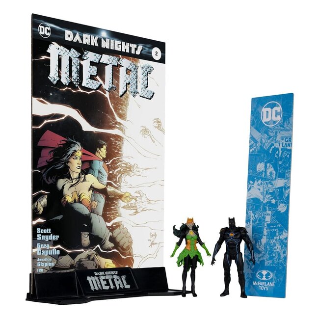 DC Direct Page Punchers Actionfigur 2er-Set Batman von Erde-44 & Batman von Erde-11 (Dark Nights: Metal) 8 cm