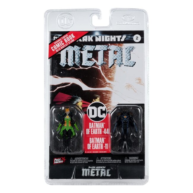 DC Direct Page Punchers Actionfigur 2er-Set Batman von Erde-44 & Batman von Erde-11 (Dark Nights: Metal) 8 cm