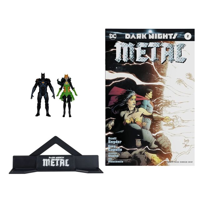 DC Direct Page Punchers Actionfigur 2er-Set Batman von Erde-44 & Batman von Erde-11 (Dark Nights: Metal) 8 cm
