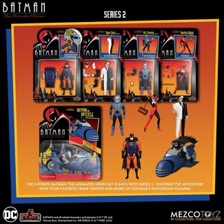 Mezco Toys Batman: The Animated Series 2 5 Points Action Figures Deluxe Box Set 9 cm