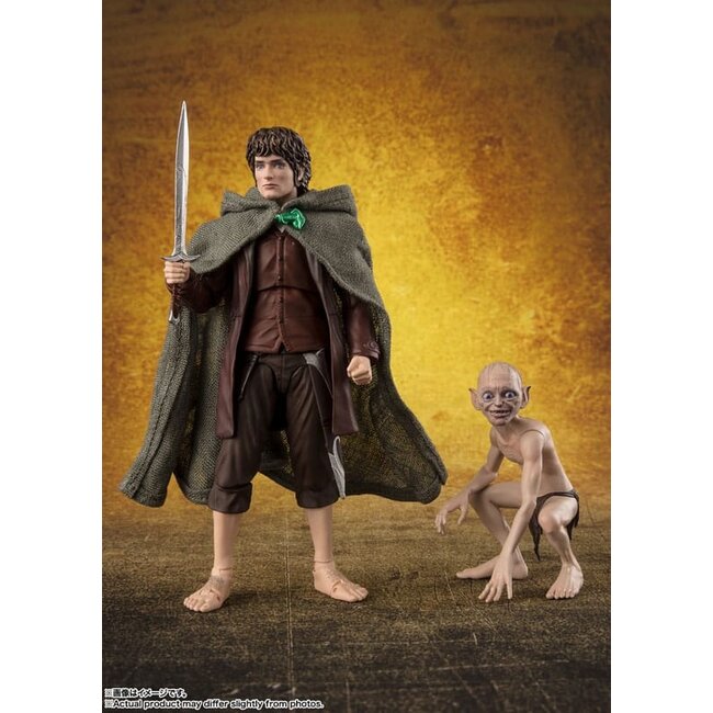 Herr der Ringe SH Figuarts Actionfiguren Frodo Beutlin & Gollum