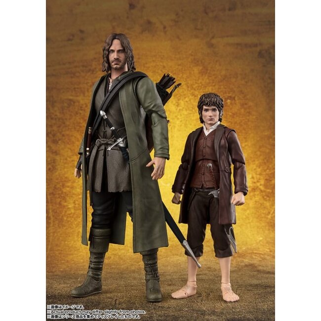 Herr der Ringe SH Figuarts Actionfiguren Frodo Beutlin & Gollum