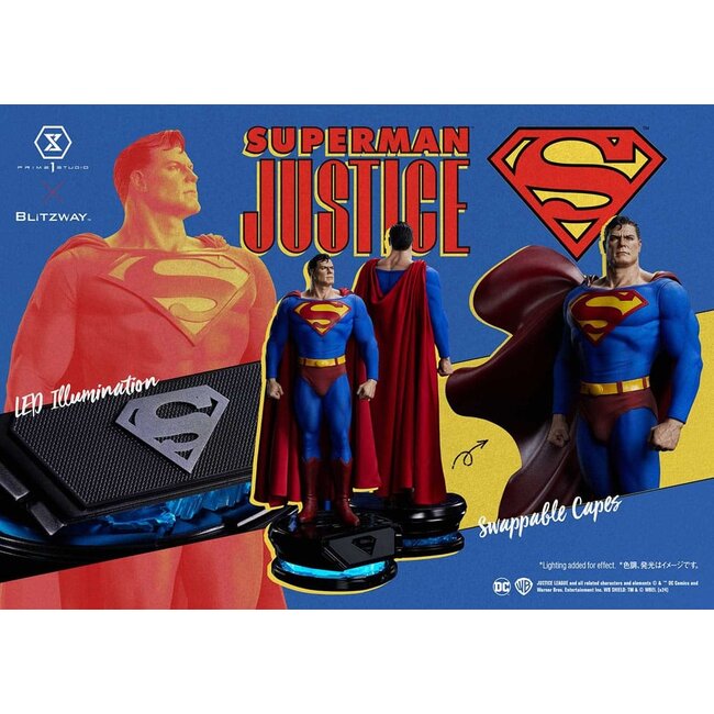 DC Comics Premium Masterline Series Statue 1/4 Superman Justice Comics 57 cm