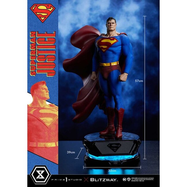 DC Comics Premium Masterline Series Statue 1/4 Superman Justice Comics 57 cm