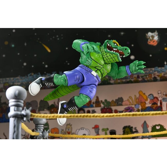 Teenage Mutant Ninja Turtles (Archie Comics) Action Figure Stump Wrestling Leatherhead 18 cm
