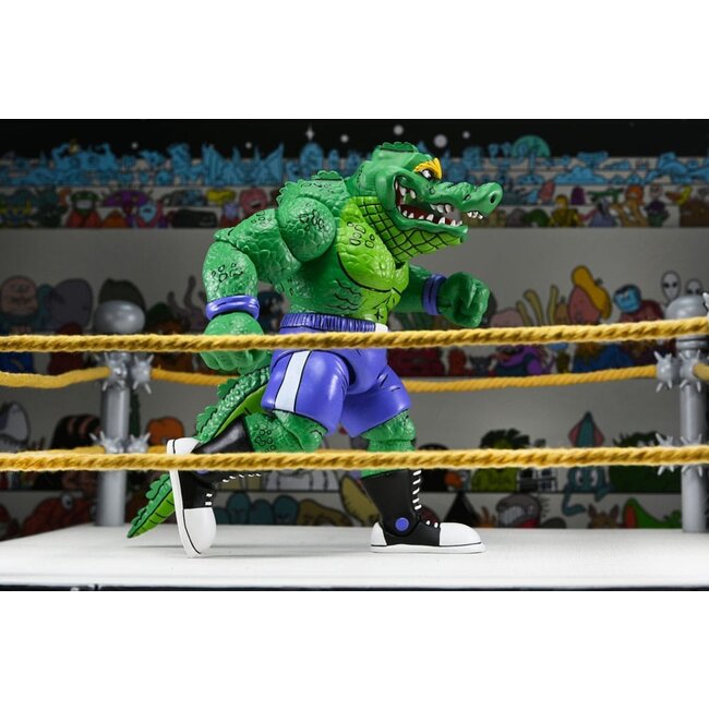 Teenage Mutant Ninja Turtles (Archie Comics) Action Figure Stump Wrestling Leatherhead 18 cm