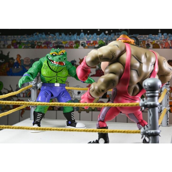 Teenage Mutant Ninja Turtles (Archie Comics) Actionfigur Stump Wrestling Leatherhead 18 cm