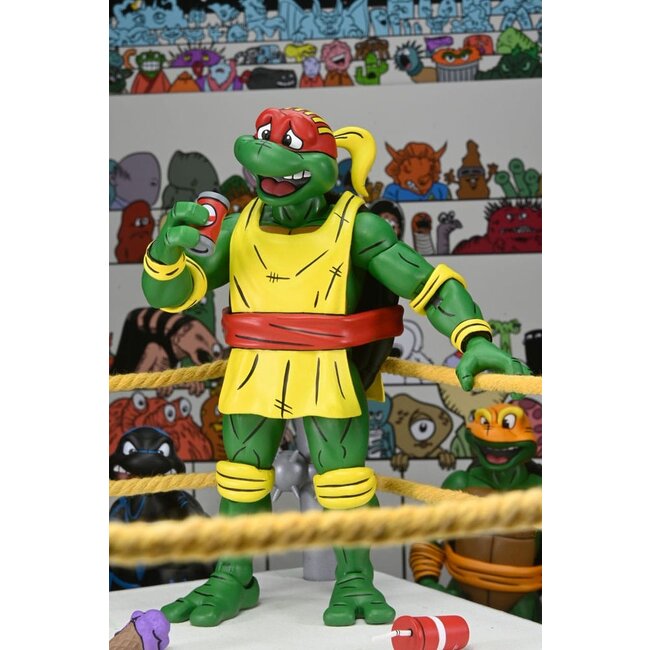 Teenage Mutant Ninja Turtles (Archie Comics) Actionfiguren 4er-Pack Stump Wrestling Turtles 18 cm