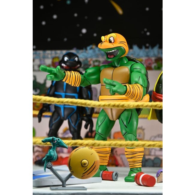 Teenage Mutant Ninja Turtles (Archie Comics) Actionfiguren 4er-Pack Stump Wrestling Turtles 18 cm