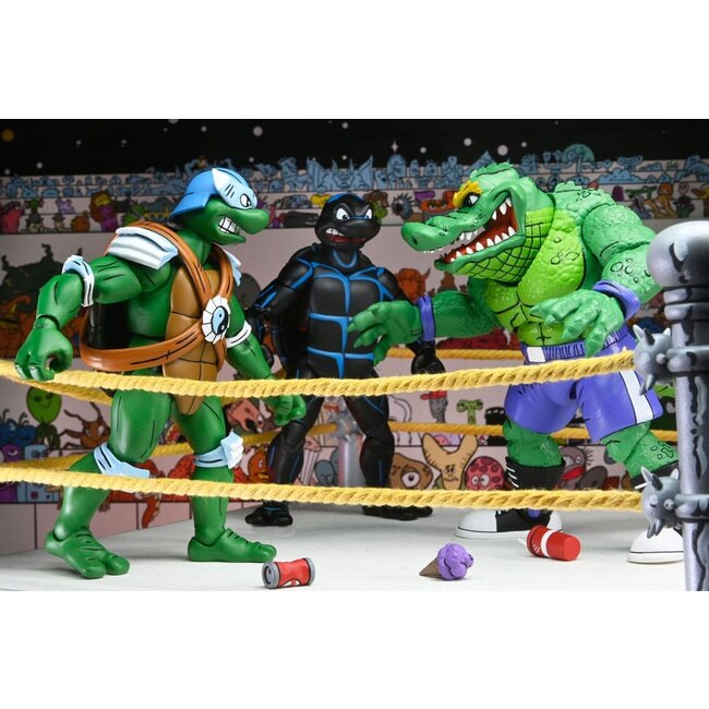 Teenage Mutant Ninja Turtles (Archie Comics) Actionfiguren 4er-Pack Stump Wrestling Turtles 18 cm