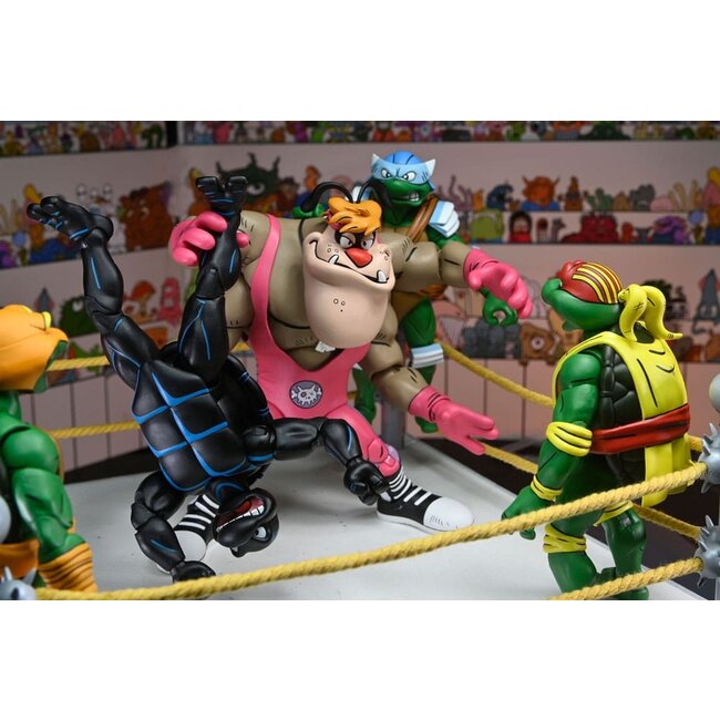 Teenage Mutant Ninja Turtles (Archie Comics) Actionfiguren 4er-Pack Stump Wrestling Turtles 18 cm