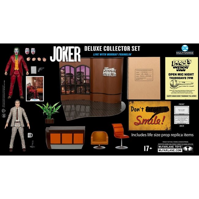 Joker DC Multiverse (Joker Movie) Deluxe Collector Actionfigur Der Joker (Live mit Murray Franklin) Limitierte Auflage 18 cm