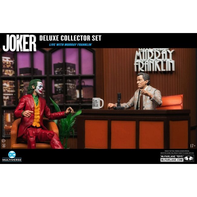 Joker DC Multiverse (Joker Movie) Deluxe Collector Actionfigur Der Joker (Live mit Murray Franklin) Limitierte Auflage 18 cm