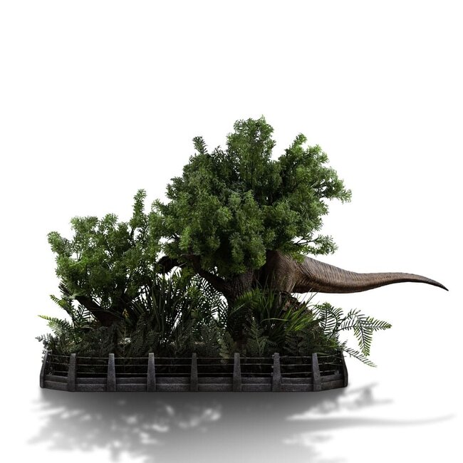 Jurassic Park Demi Art Scale Statue 1/20 T-Rex greift Donald Gennaro an 30 cm