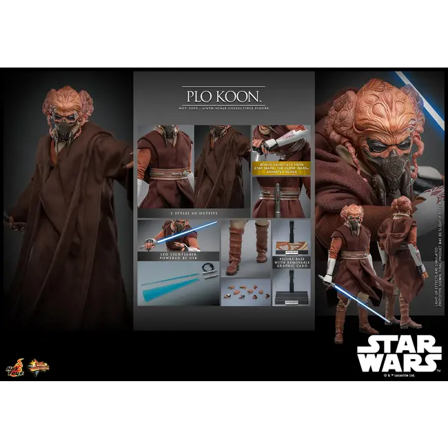 Star Wars Movie Masterpiece Action Figure 1/6 Plo Koon 31 cm
