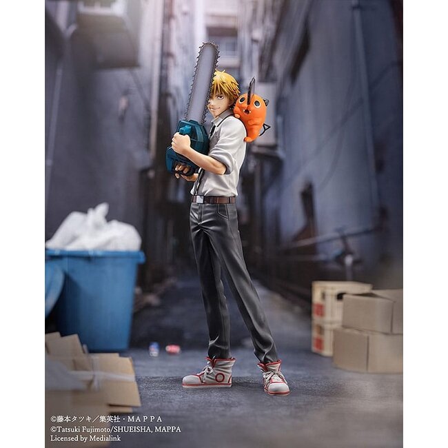 Chainsaw Man S-Fire PVC Statue 1/7 Denji & Pochita 24 cm